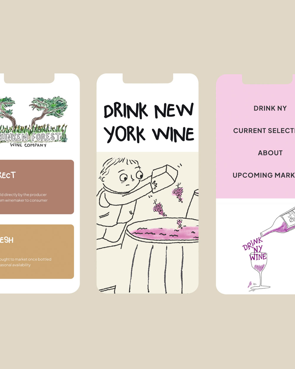 Sunken Forest Wine Mockups Original